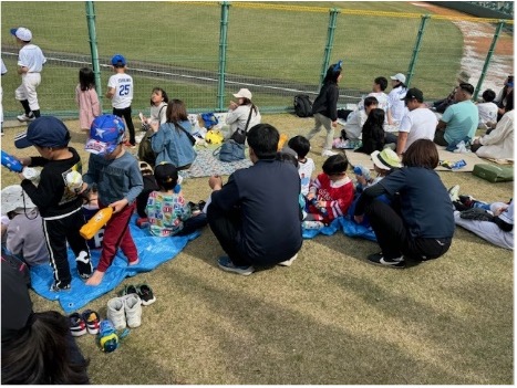 はじめてのプロ野球観戦～アプリキッズ桑名野田～